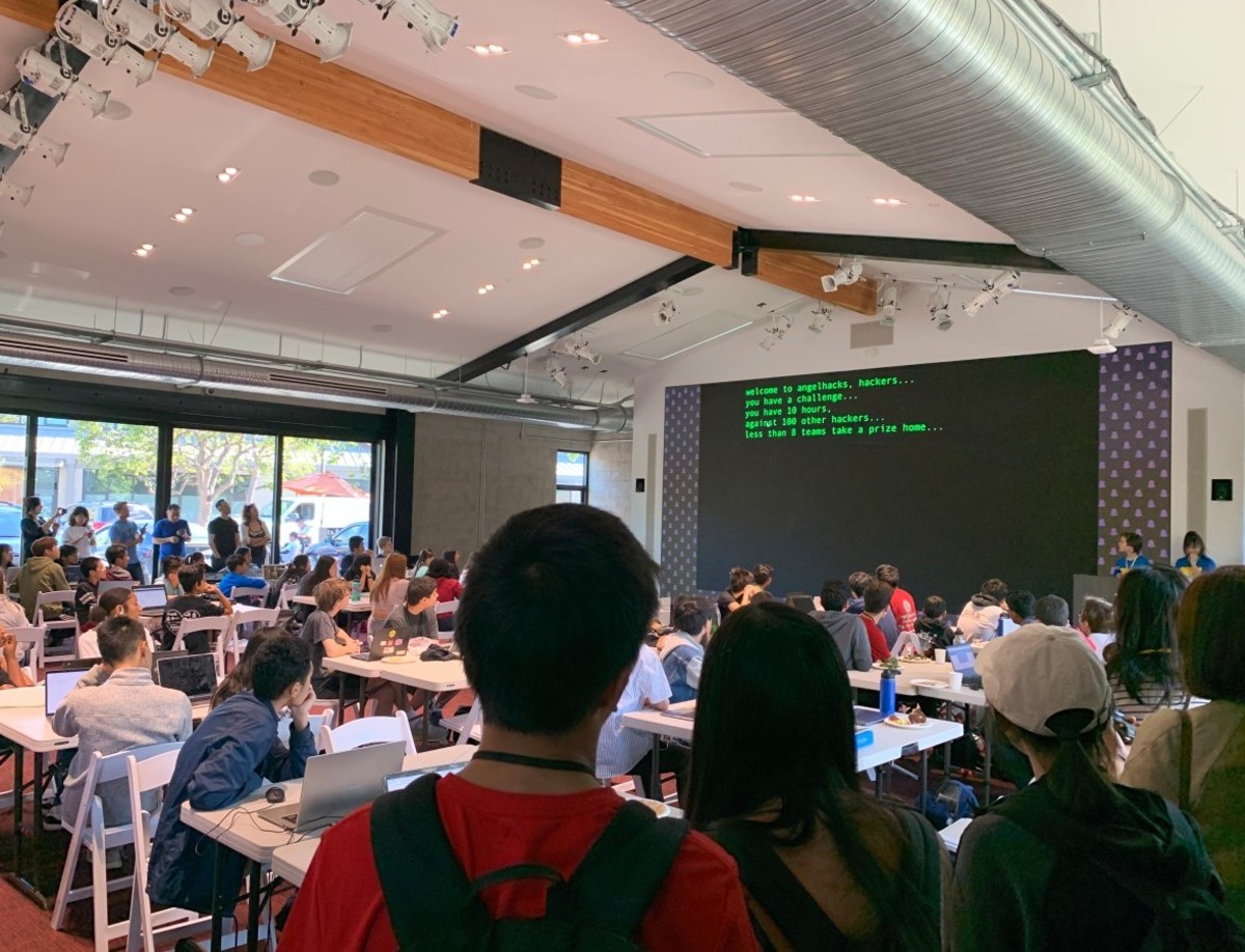 A photo from AngelHack's 2019 hackathon