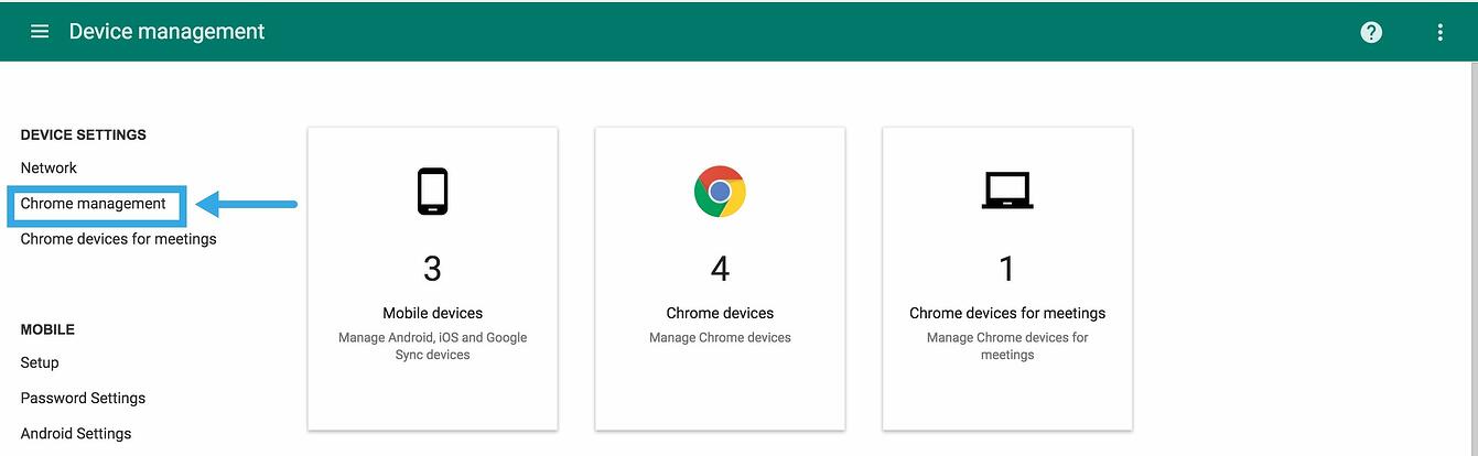 Chrome Management