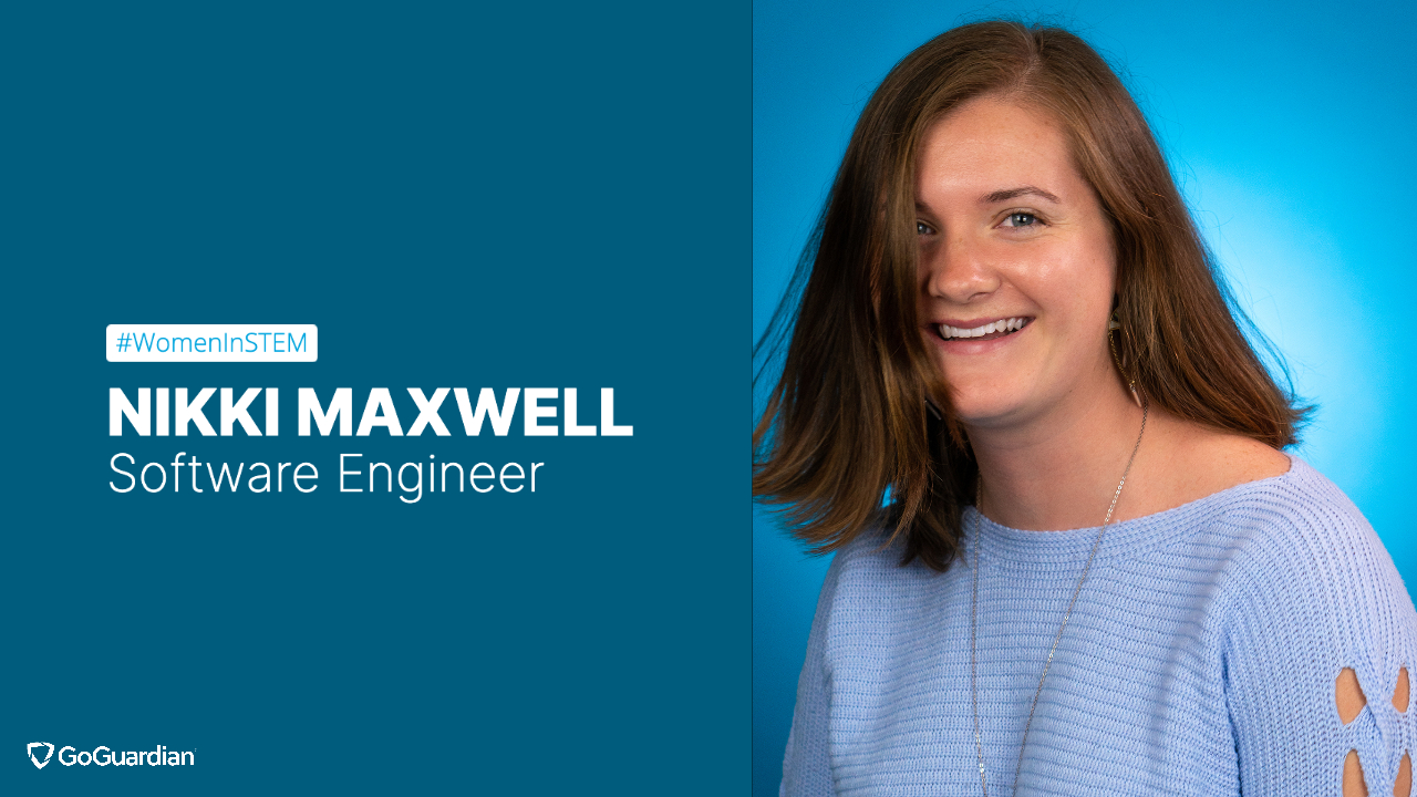 #WomeninSTEM, Nikki Maxwell, Software Engineer with photo of Nikki