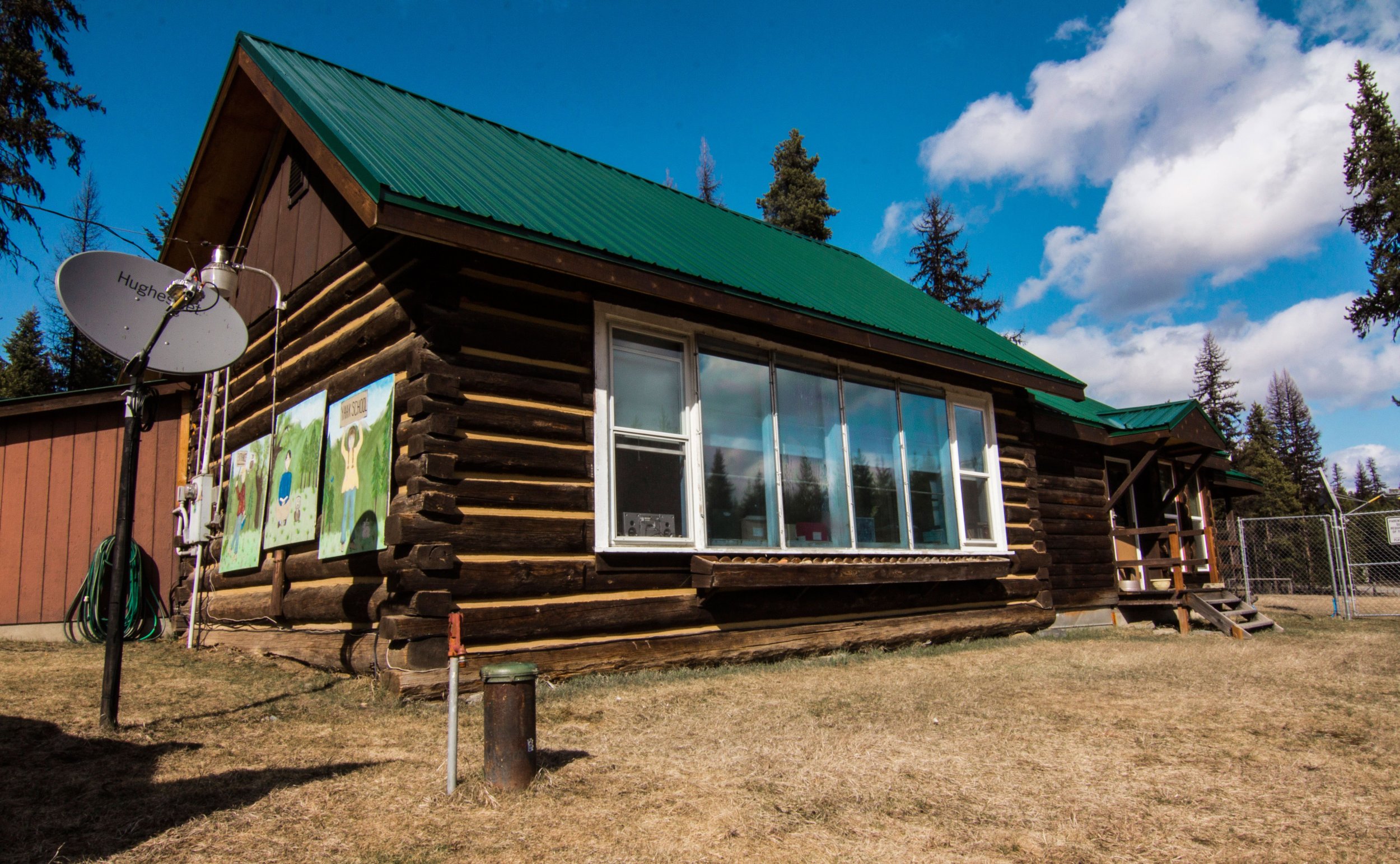 An old wooden school house