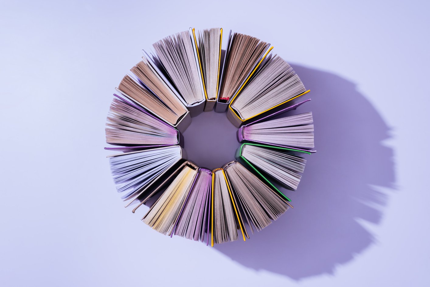 Books in a circle