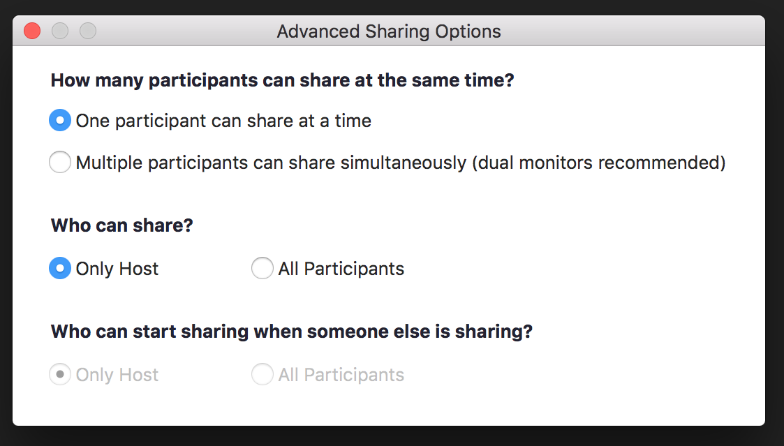 Zoom's advanced sharing options screencap