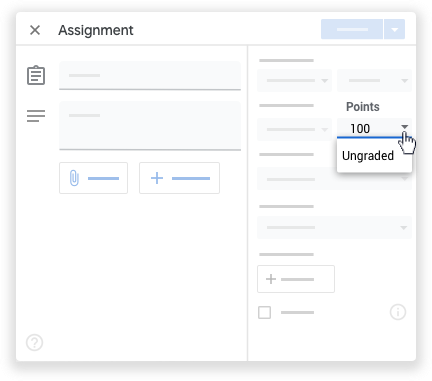 Google classroom - point value