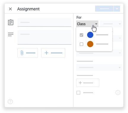 google classroom - multi class assignment