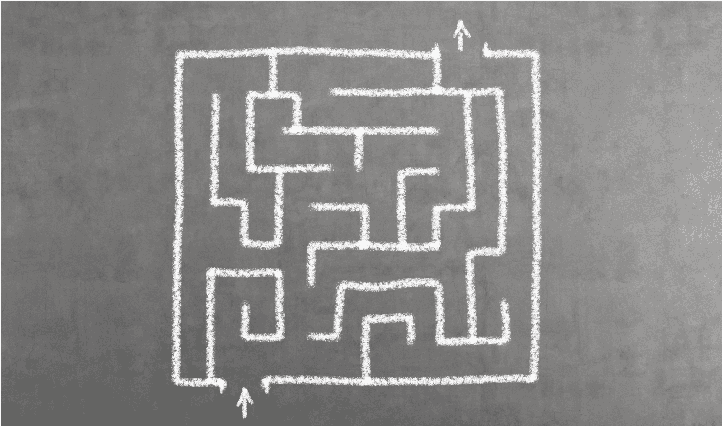 Illustration of a maze